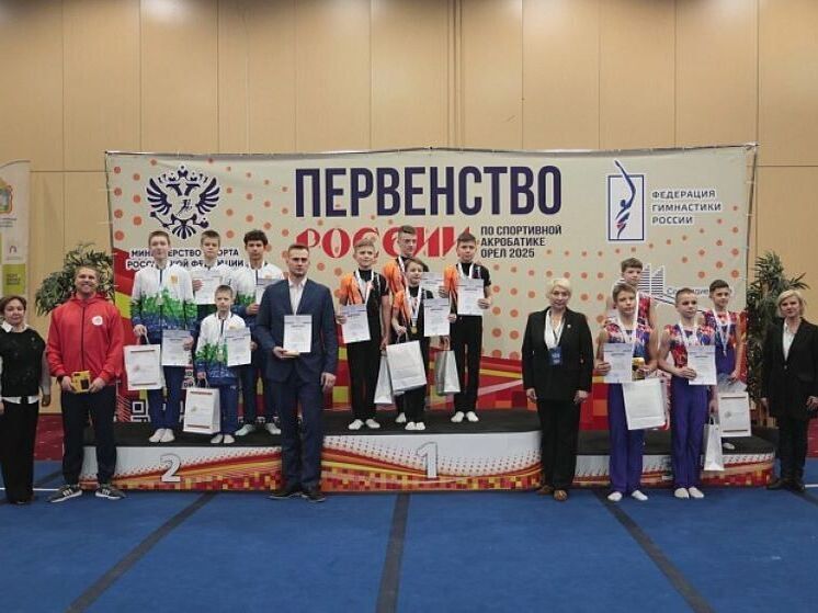 Юные акробаты Кировской области стали призёрами первенства России