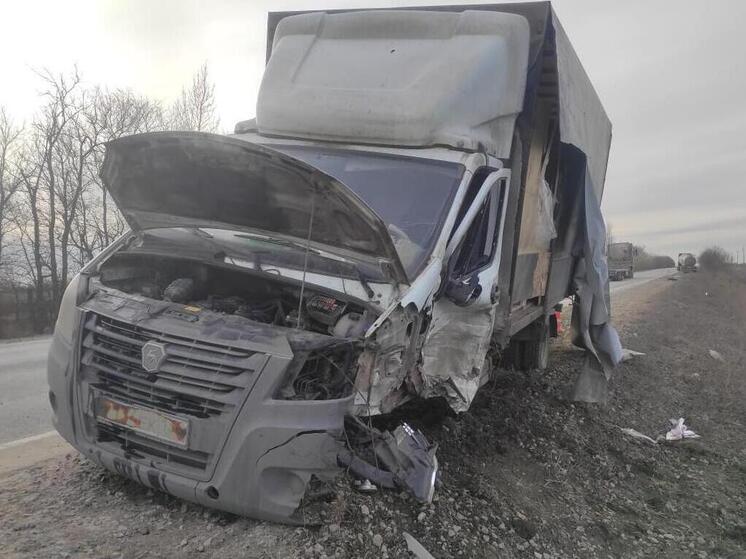 Два встречных грузовика столкнулись под Воронежем