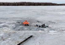 Два рыбака на снегоходе провалились под лед в Марий Эл, один не выжил.