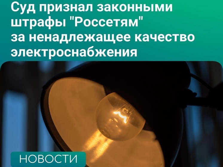 В Липецкой области оштрафованы «Россети» за не то качество электроснабжения