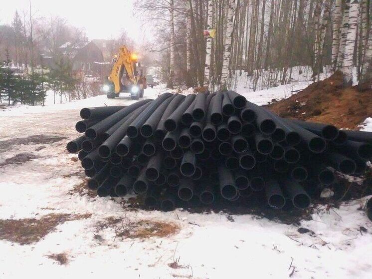 В Выборгском районе началось строительство новых водопроводных сетей