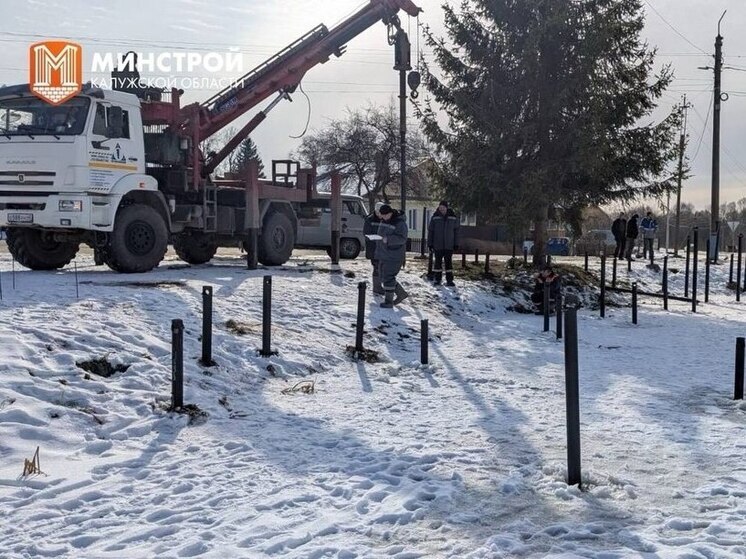 В Жиздре началось благоустройство набережной