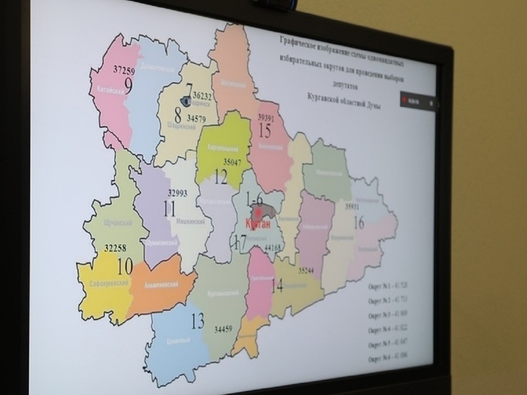 В Курганской области изменили избирательные округа
