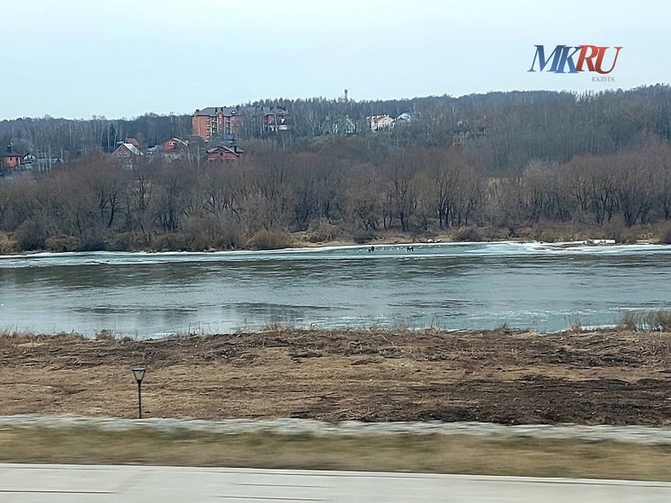 В Калуге на Оке незаметно прошёл ледоход