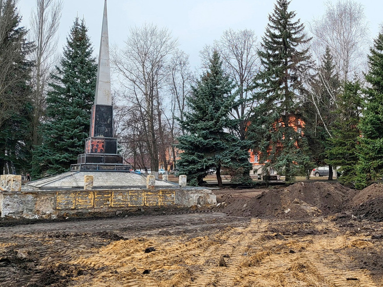 В Тамбовской области продолжается благоустройство мемориального комплекса