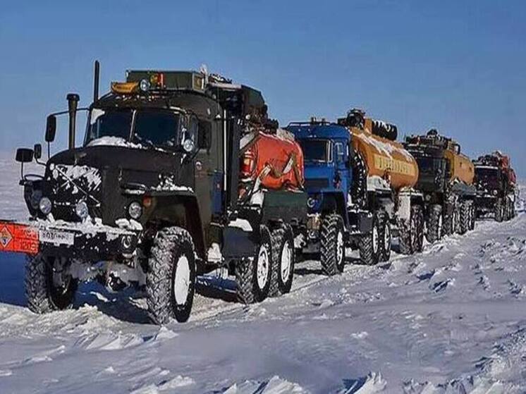 Более 40 процентов топлива доставлено по зимникам в отдаленные сёла Чукотки