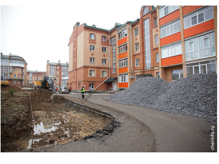 Ремонты дворов стартовали в Череповце