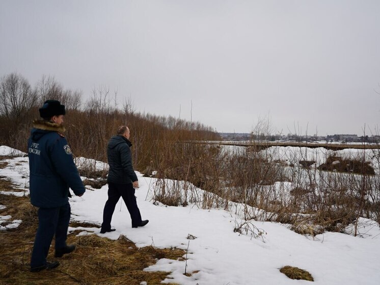 В Шоршелах проверили территорию, попадающую в зону возможного подтопления