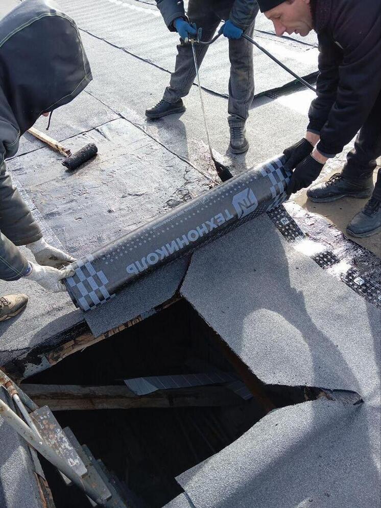 Завершён ремонт кровли Благовещенской школы