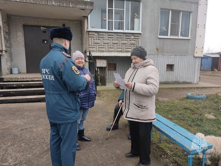 Профилактический рейд по предотвращению пожаров прошел в Великолукском районе