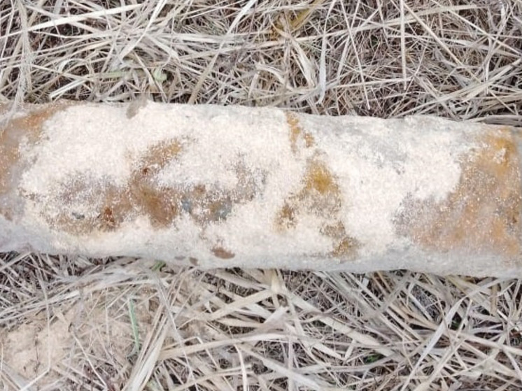 В Юхновском районе обнаружили артиллерийский снаряд