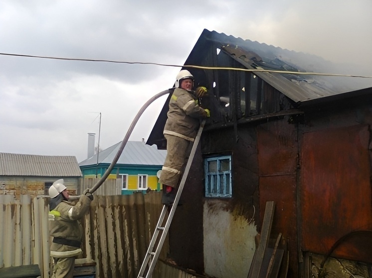 В Воронеже пожарные ликвидировали возгорание в сельском доме