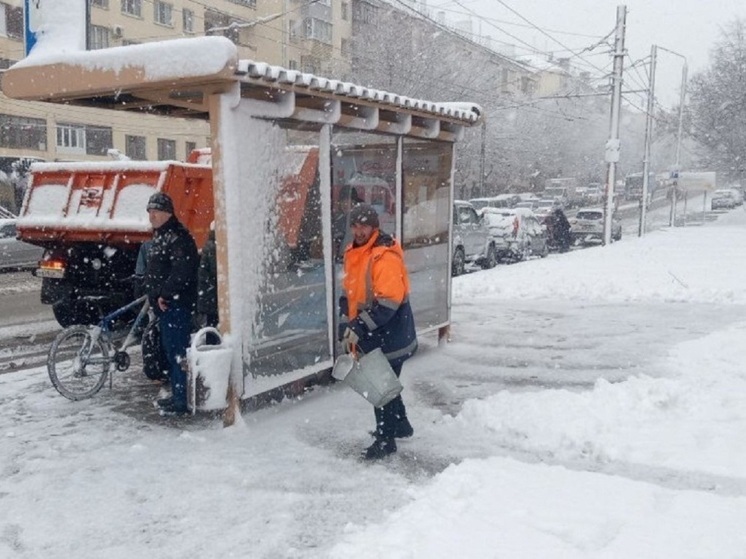 Более 170 рабочих в Туле ликвидируют последствия снегопада