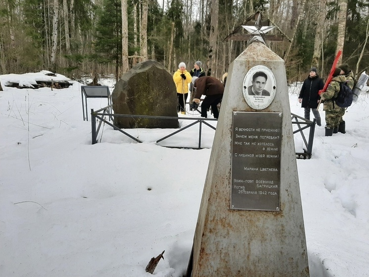 Новгородские поисковики совершили поход к могиле поэта Всеволода Багрицкого