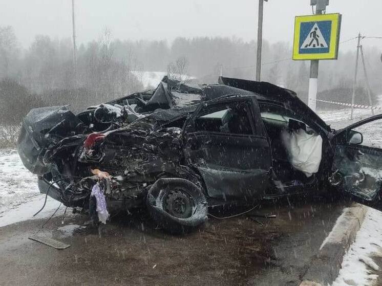 В смертельном ДТП в Валдайском округе погибли водитель и пассажир