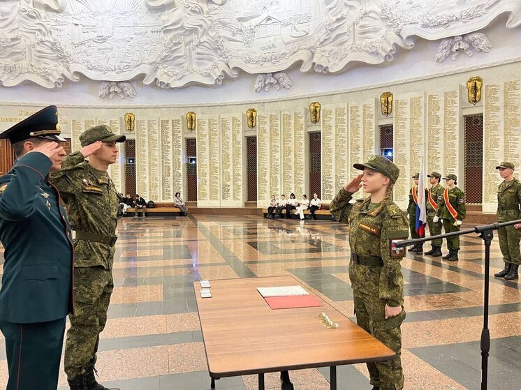 Протвинские курсанты приняли присягу в Музее Победы