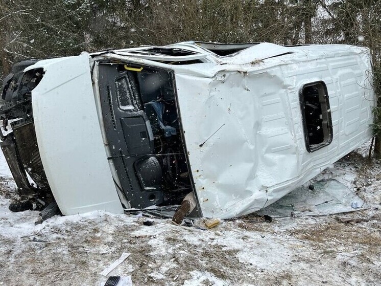 Пострадали четверо из 15-ти пассажиров перевернувшегося в Жуковском районе автобуса