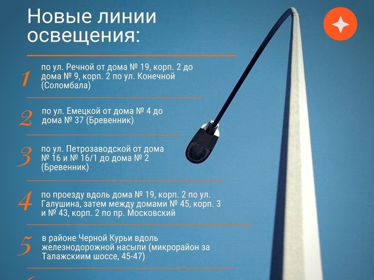 Новые фонари для Архангельска: какие улицы станут светлее