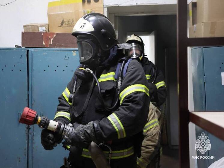В Боровичах спасатели эвакуировали 10 человек из-за пожара в многоквартирном доме