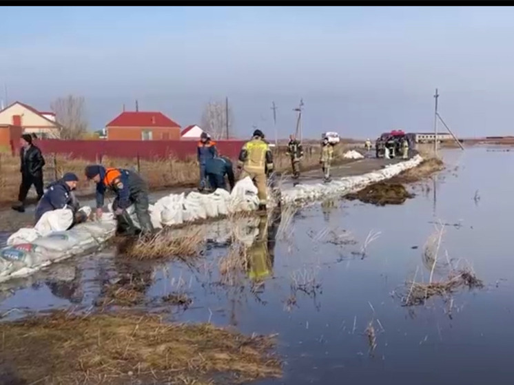 В Нагайбакском районе начал снижаться уровень разлившейся реки Гумбейка