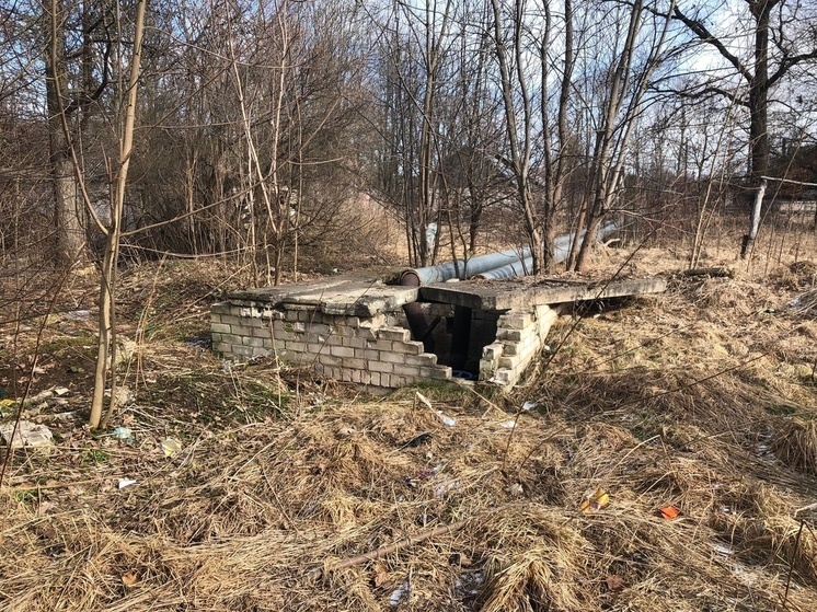 Жителей поселка под Тверью беспокоят старые столбы и  разрушающаяся тепловая камера