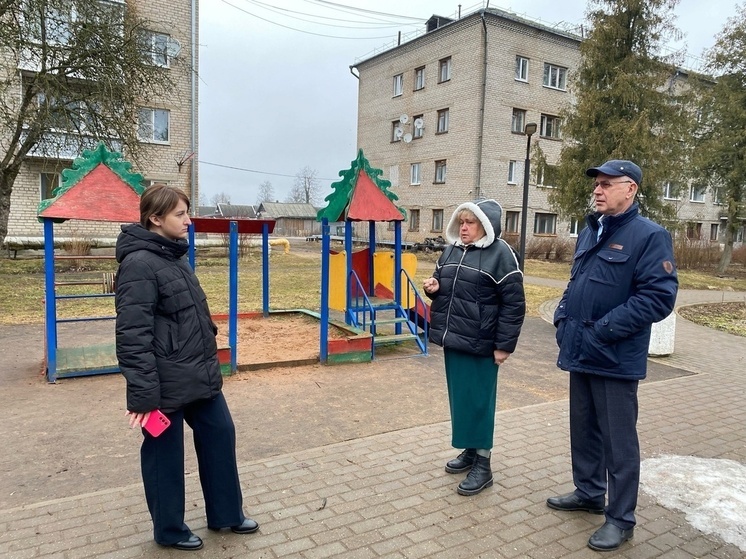 В Крестцах на Лесной улице благоустроят современную детскую площадку