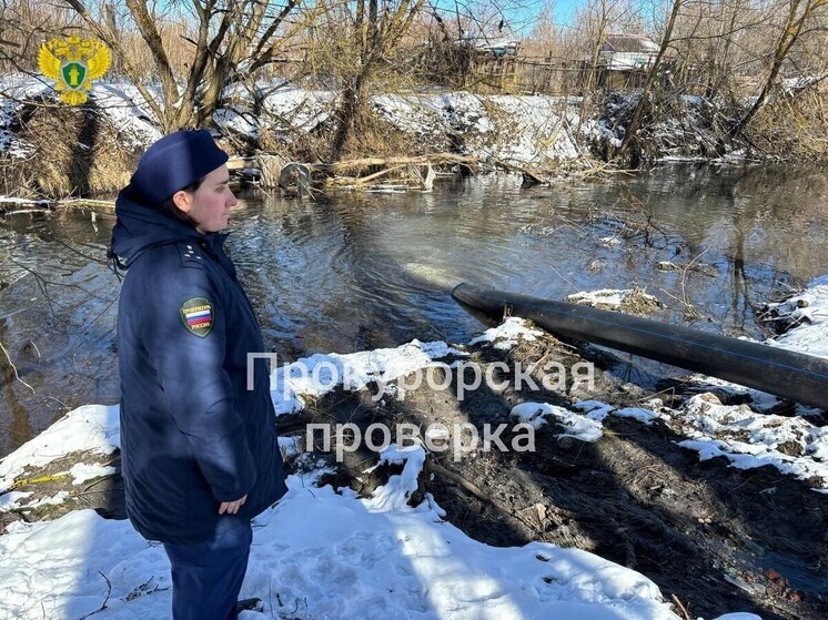 Прокуратура выясняет обстоятельства слива сточных вод в реку под Тулой