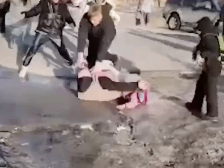 Пьяные мужчины устроили драку возле школы в Новосибирске