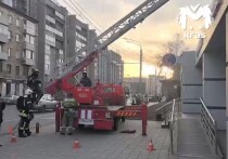 В Красноярске на улице Ленина, 92 произошел пожар в пятиэтажном жилом доме