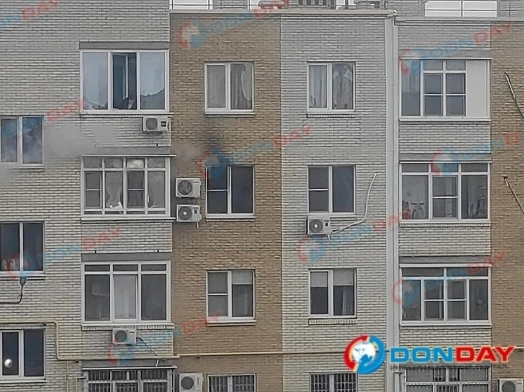 В Батайске загорелась квартира в многоэтажке