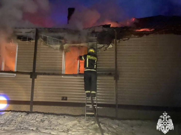 В ночном пожаре в Костромской области погибло 2 человека