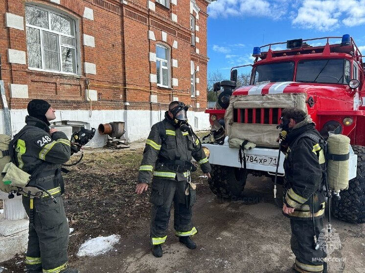  В плавской больнице отработали действия при пожаре