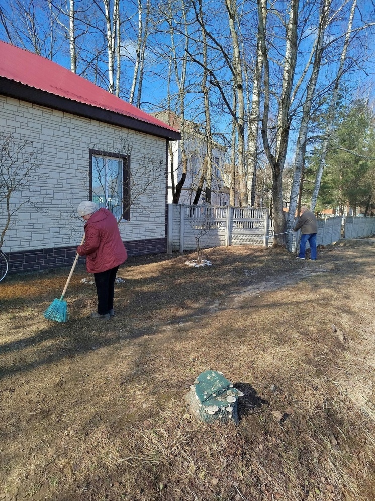 В Оленино Тверской области начались субботники