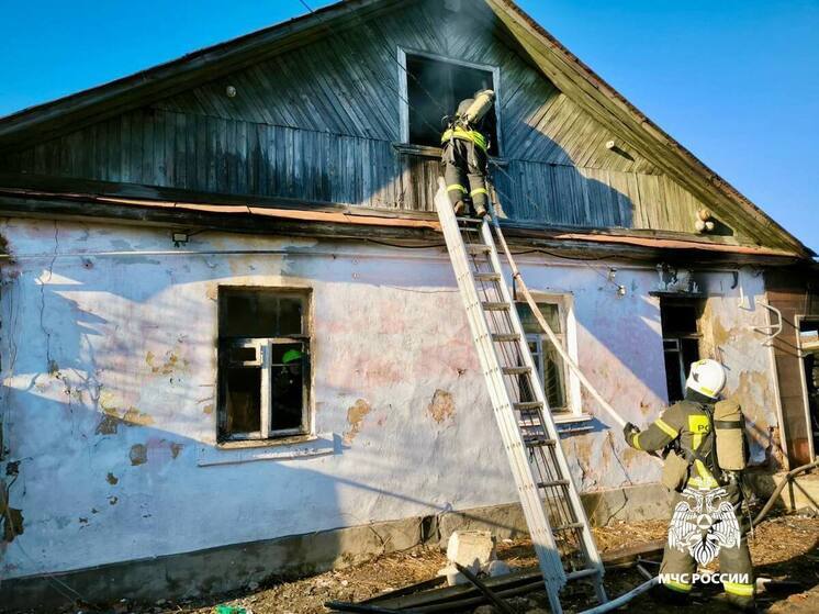 Опубликовано фото с места сильного пожара в Затверечье в Твери