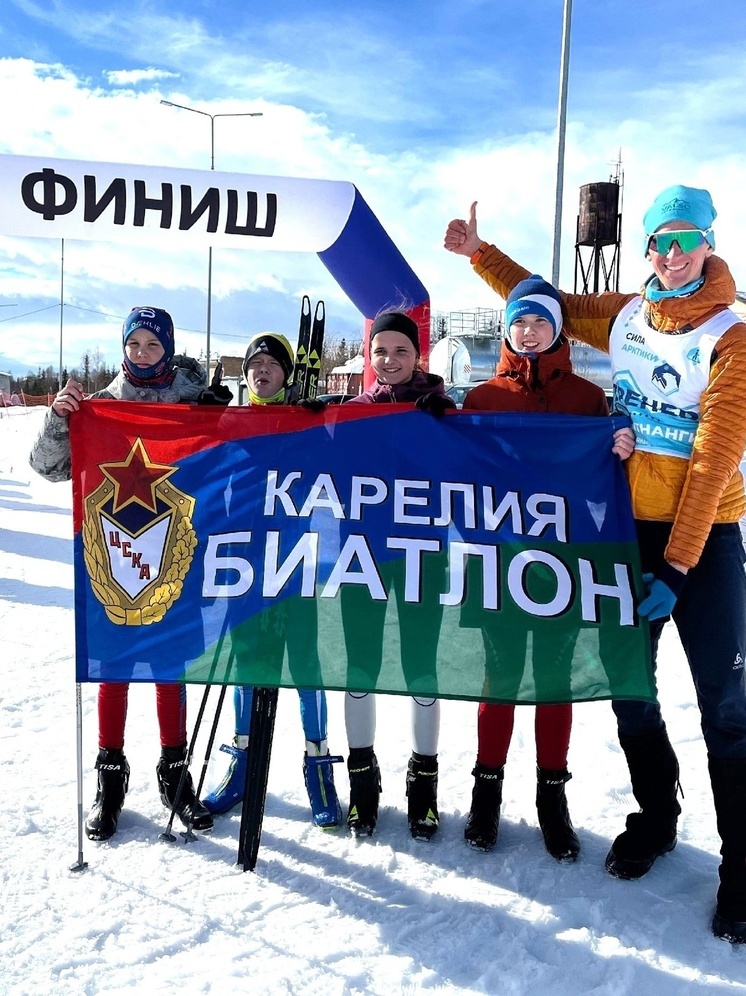 Юношеская команда биатлонистов Карелии стала лучшей на Всероссийских Арктических играх на Ямале