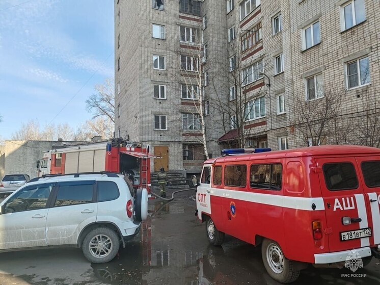 В Рубцовске при пожаре из-за неосторожного курения погиб мужчина