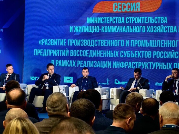 Пушилин участвует в пленарной сессии «Промышленный инвестиционный потенциал развития исторических регионов России»