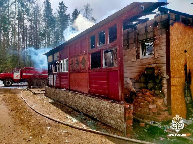 Жилой дом загорелся в себежской деревне