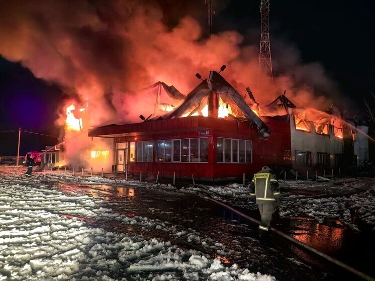 Пожар вспыхнул в поселке Октябрьский округа Ступино