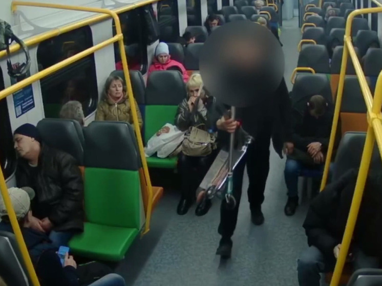 В подмосковной электричке мужчина стащил трюковые самокаты у подростков