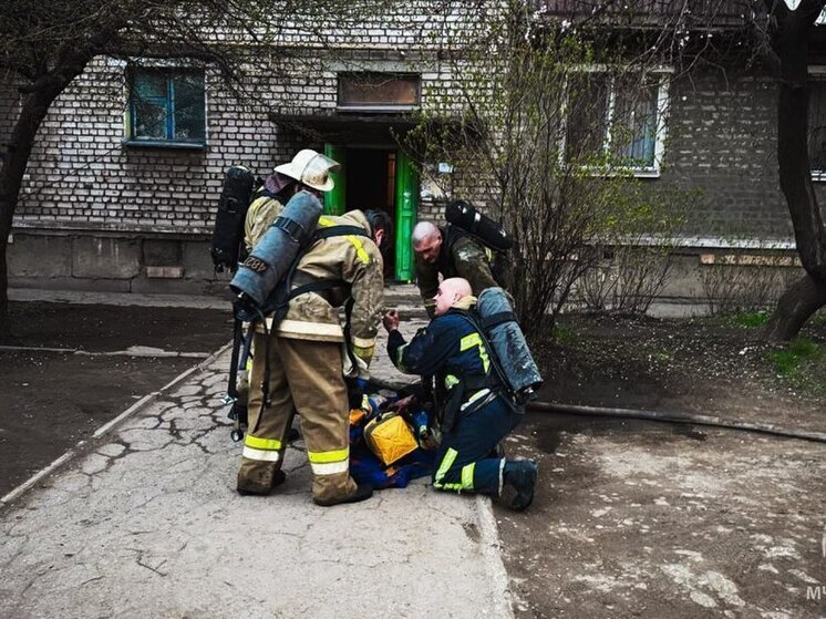 В Алчевске при пожаре погиб мужчина