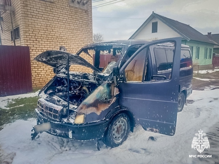 В Демидове на ходу загорелась ГАЗель