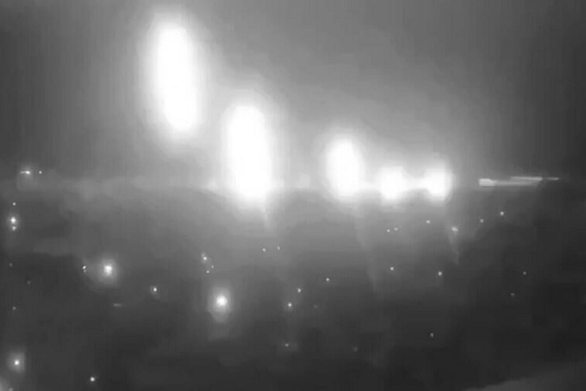 Фото: кадр видео удара 