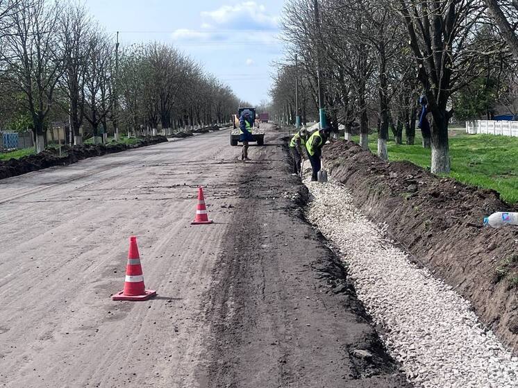 В поселке Чаплынка стартовал ремонт улицы Мелиораторов
