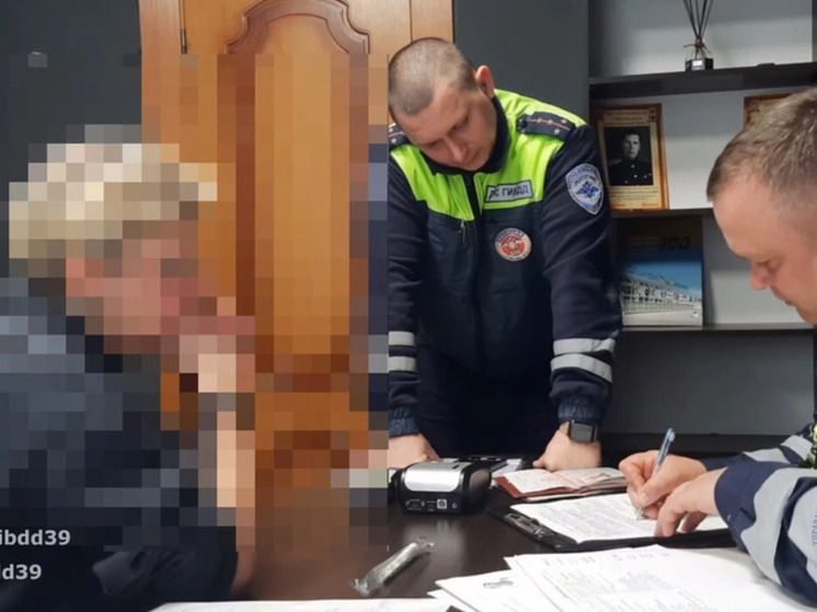 Гурьевские дорожные полицейские задержали нетрезвую женщину за рулем