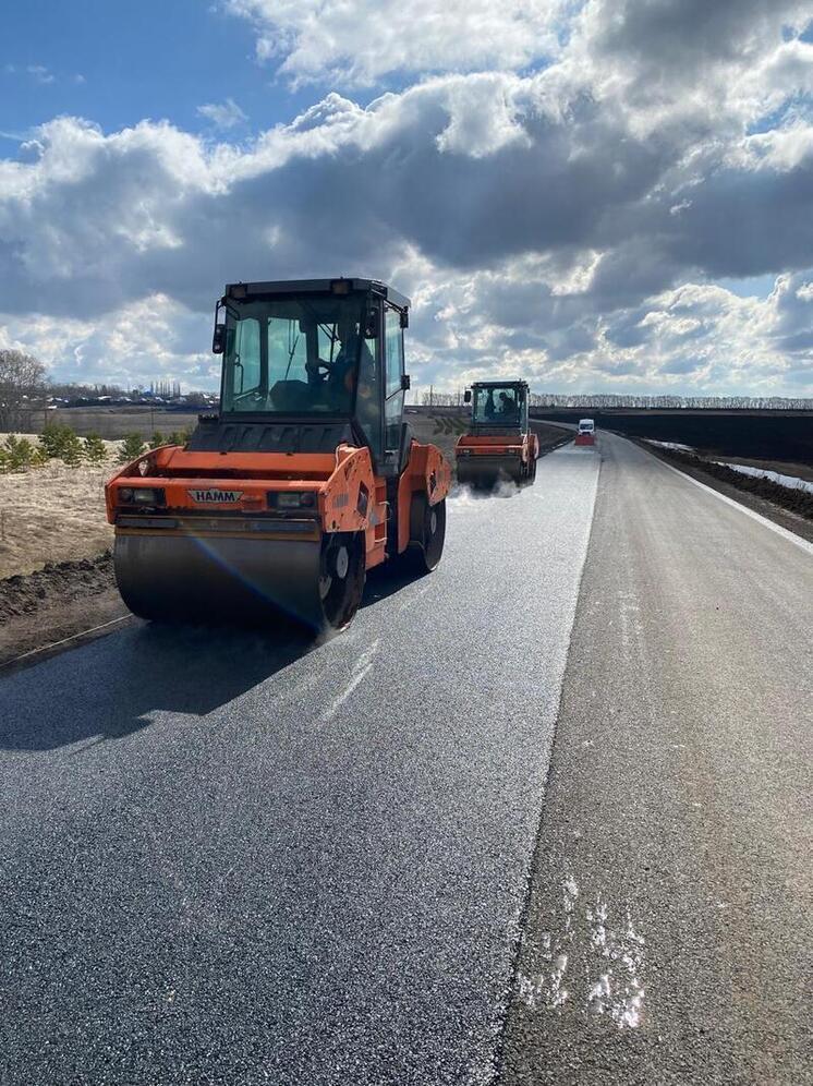 В Башкирии ремонтируют участок дороги Дюртюли – Груздевка