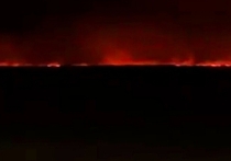 Жители востока области делятся фотографиями пожара