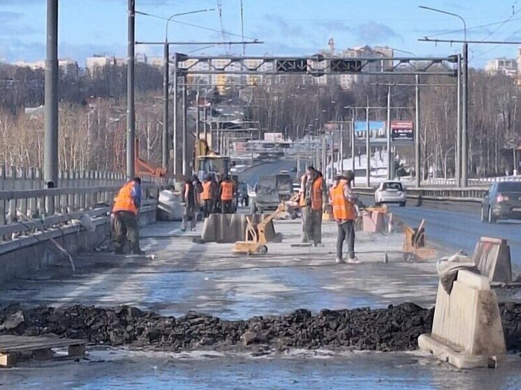 В Костроме на мосту через Волгу начались работы на последнем участке