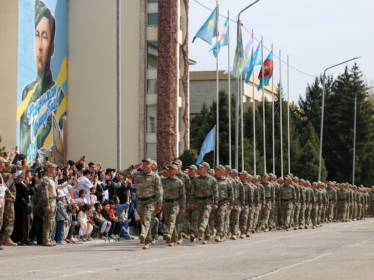 Проводы казахстанских миротворцев: вторая смена