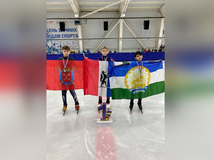 Юные шортрекисты из Башкирии завоевали на турнире три медали